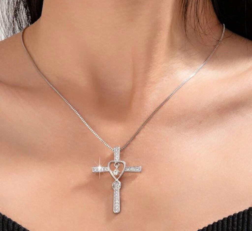 LARGE Cross Statement Necklace