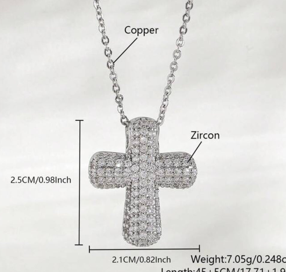 BUBBLE Cross Necklace