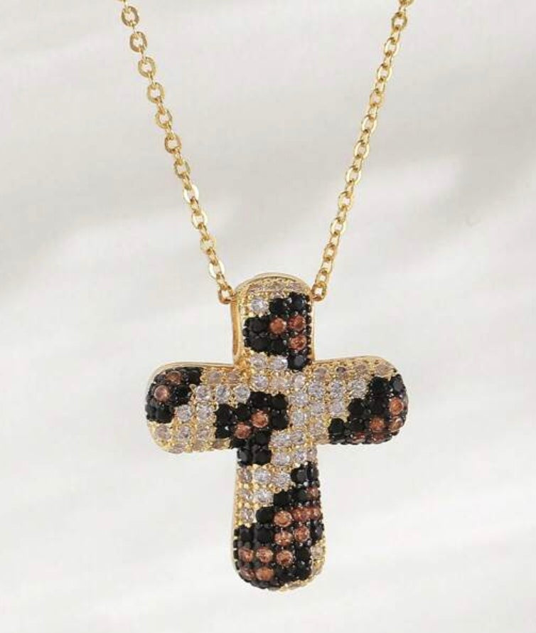 BUBBLE Cross Necklace